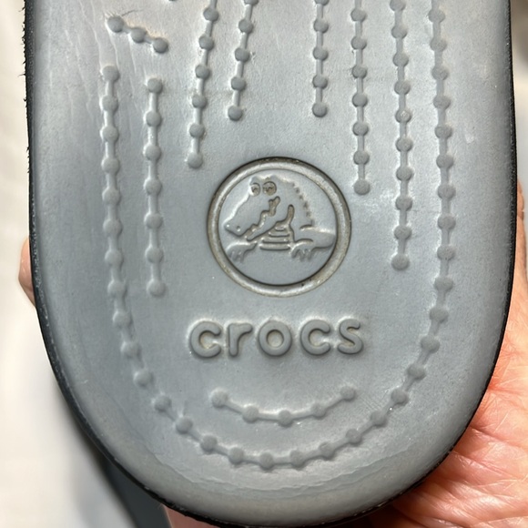 Crocs Strappy Wedge SANDALS Women’s 9 Black Slip-on Beach Shoes Patricia II - Picture 5 of 16